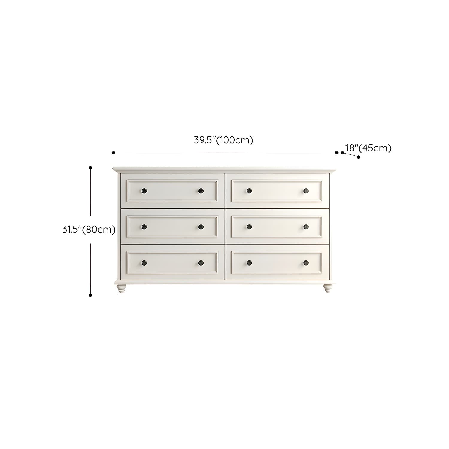 Solid Wood and Soft-Close Drawers Modern Chest with Wood Top thumbnail 18