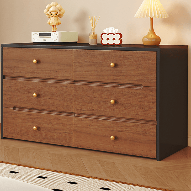 Simplistic Raw Wood Double Dresser/Bachelor Chest with 6/8/5 Drawers in Horizontal/Vertical Orientation thumbnail 7