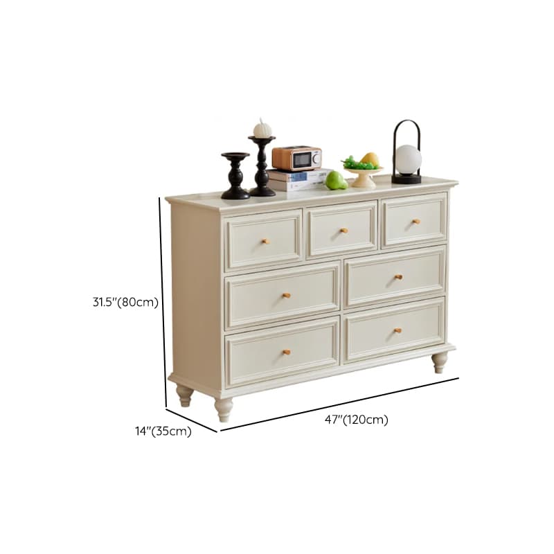 Casual Natural Wood Console Dresser/Semainier with 5/7/9 Drawers in Horizontal/Vertical Orientation thumbnail 15