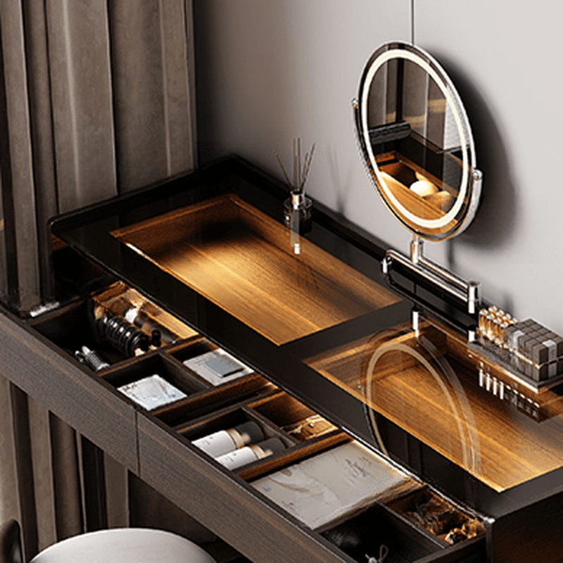 Multi-Purpose Vanity Set with Lighting, Scalable Telescopic Feature, Push-Pull, 2-in-1 Functionality, Adjustable Touch and Brightness thumbnail 5