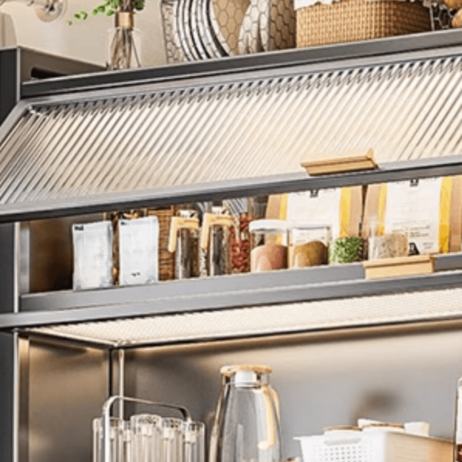 Modern Alloy Kitchen Storage, Alterable Shelf & Functional Storage Cabinet, 4 Doors/3 Doors/5 Doors, Standard thumbnail 9