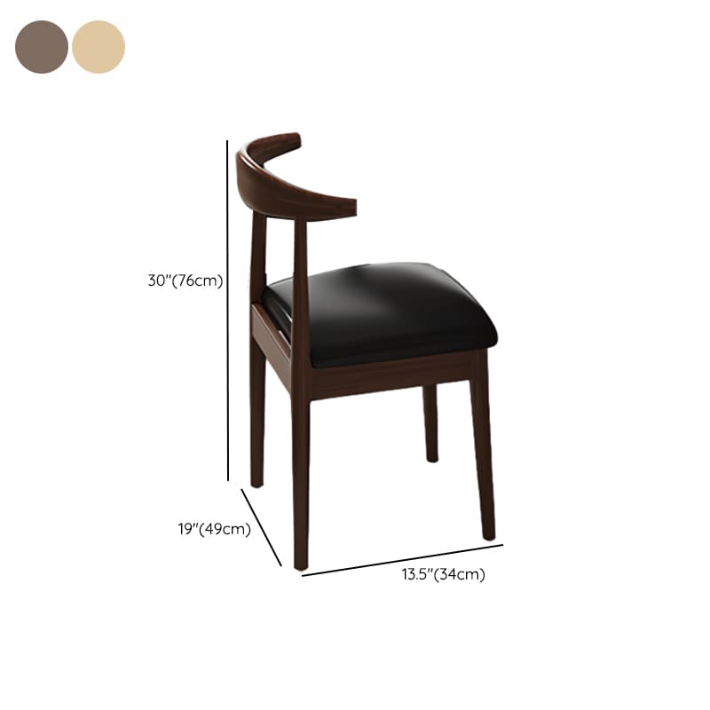 Rectangle Manufactured Wood Dining Table Set for 6/4 People with Padded Chairs, Back Support, and Brown Top thumbnail 14