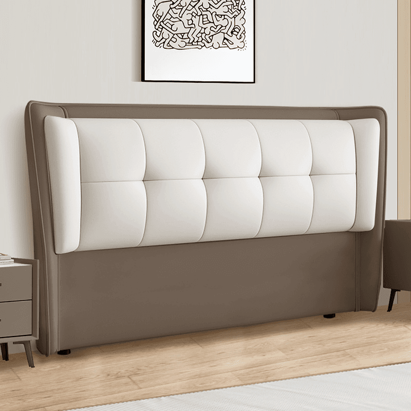 Standard（36-55“） Free-standing Standard Rectangular Full(54"W x 75"L) Stitch-tufted Wingback Headboard with Timber Frame and Sponge Filing thumbnail 5