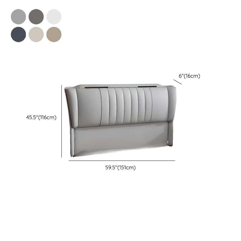 Modish Free-standing Standard Twin(38"W x 75"L)/Full(54"W x 75"L) Wingback Camelback No Distressing With Legs in Lumber thumbnail 15
