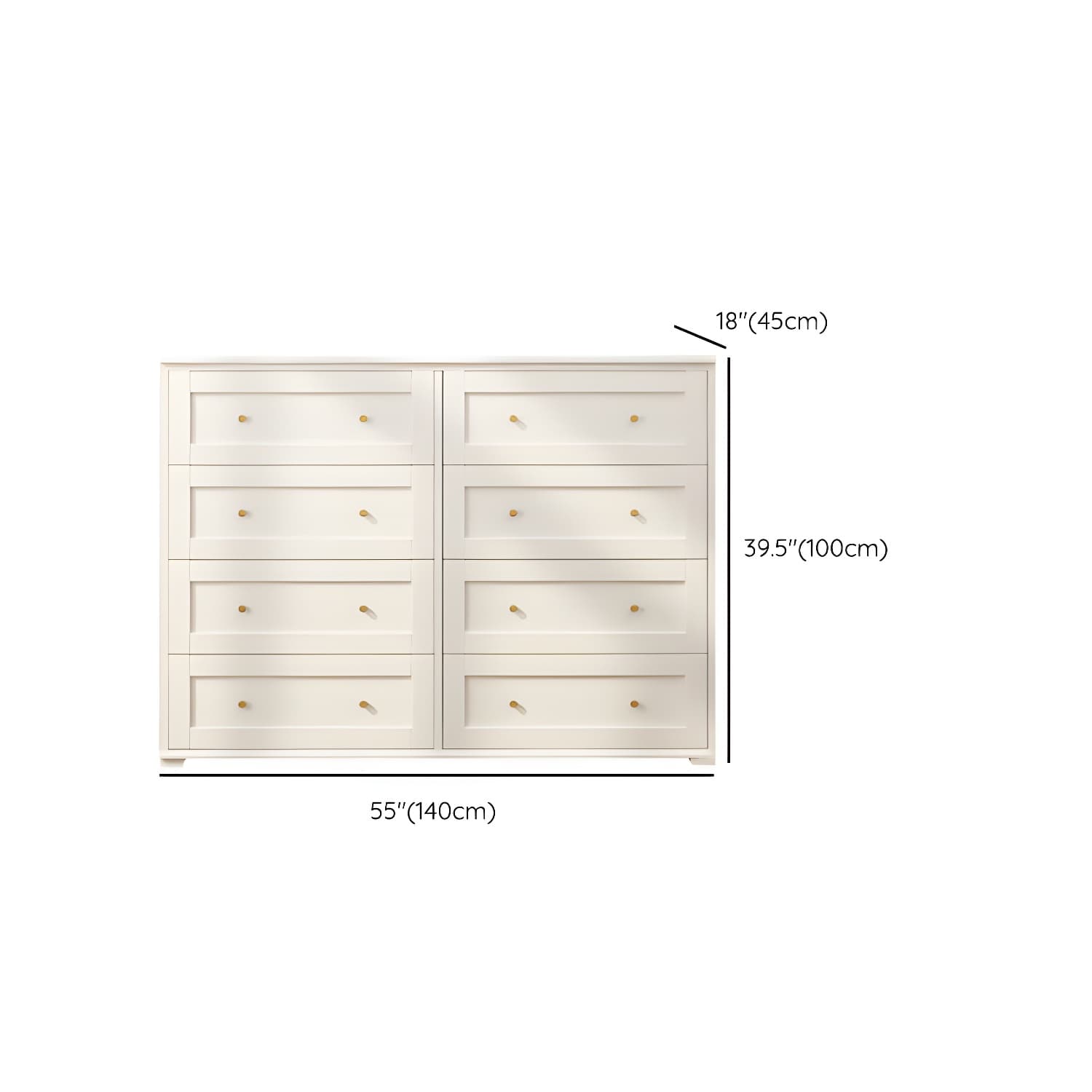 Modern Horizontal Double Dresser Birch Wood Storage Dresser for Bedroom - image 24