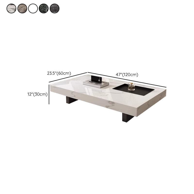 Dual Footing Geometric Figure/Square Accent Table for Home thumbnail 18