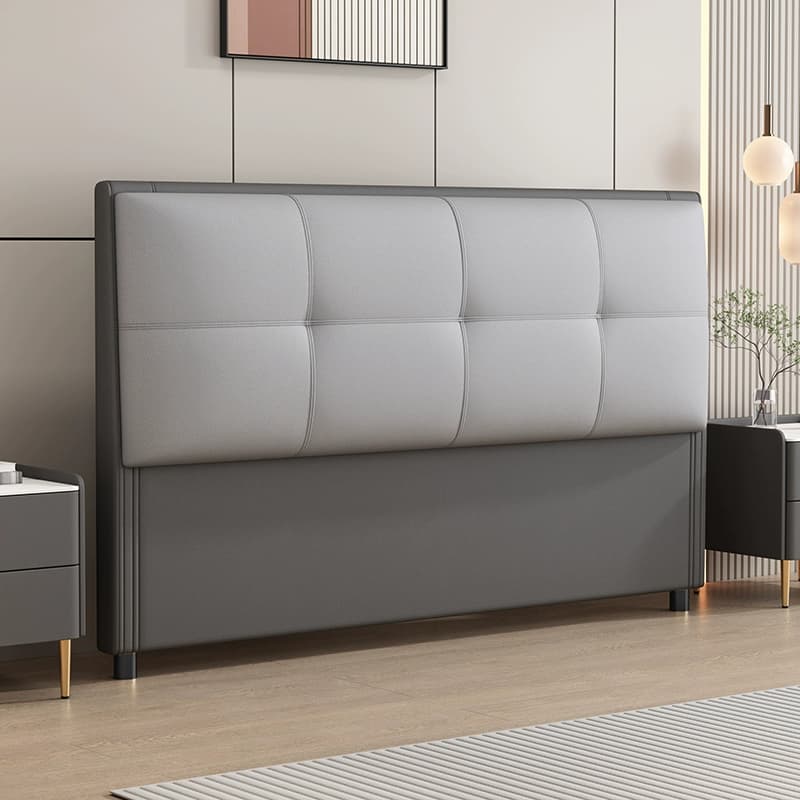 Modish Style Pine Wood Panel Headboard with No Distressing, Rectangle Shape for King/Queen/Full Bed, Featuring Sponge Upholstery Fill and Standard Height thumbnail 4