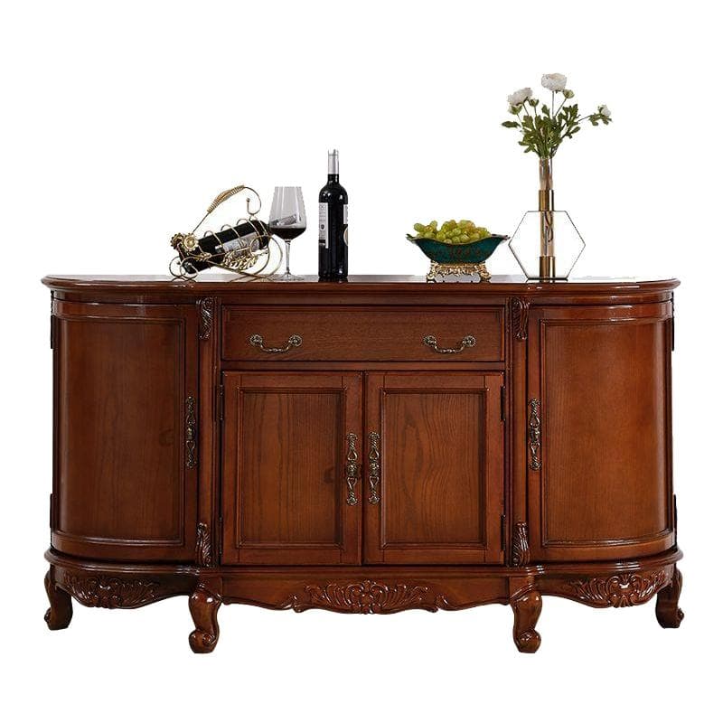 Traditional Wooden Sideboard with Storage Cabinets and Drawers thumbnail 11