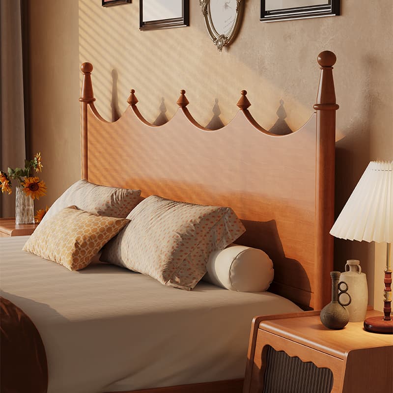 Contemporary Free-standing Standard Queen(60"W x 80"L)/Full(54"W x 75"L) Panel No Distressing With Legs in Wood and Sponge thumbnail 6