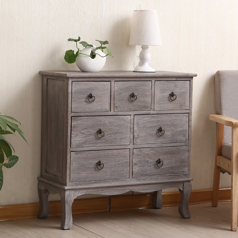 French Wood Vertical Console Dresser with 9 Drawers/7 Drawers/10 Drawers thumbnail 12