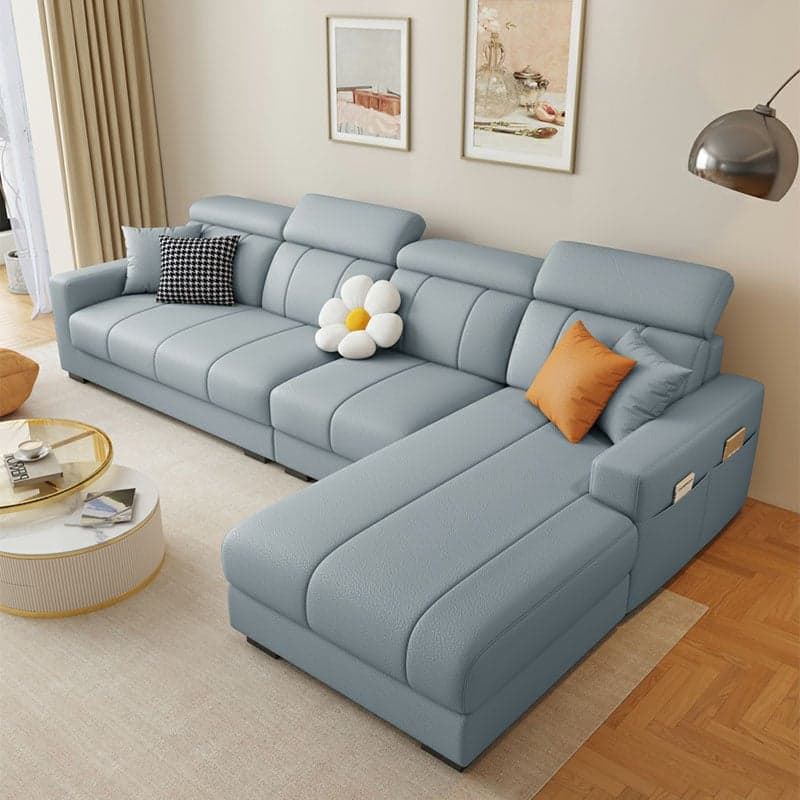 Modern Style L-Shape Sofa Recliner with Storage and Recessed Arm thumbnail 3
