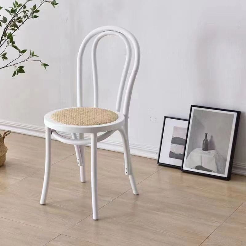 Reliable Outlined Intertwined Armless Chair for Restaurant Use thumbnail 5