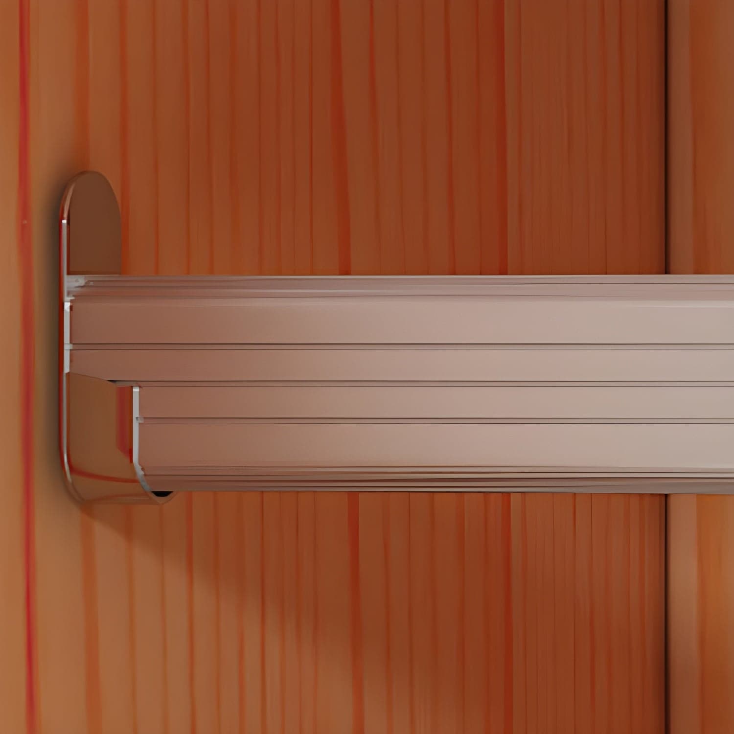 Natural Pine Solid Wood Wardrobe Freestanding Wardrobe with Sliding Doors - image 8
