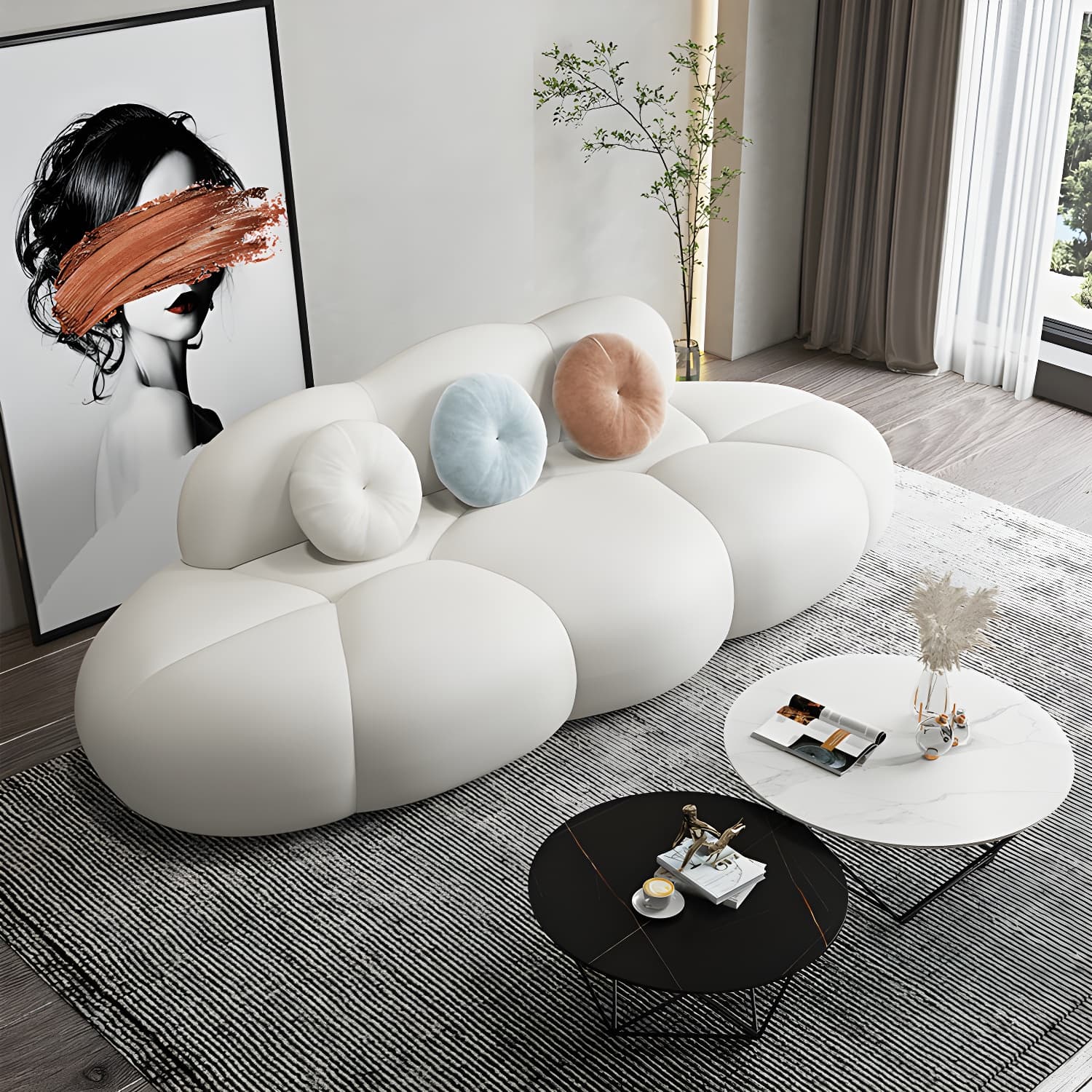 Contemporary Stationary Living Room Armless Standard Cushions Sofa thumbnail 16
