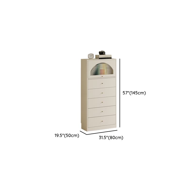 Chalk Casual Composite Wood Combo Dresser with Shelves, 6/3/5 Drawers, Hutch, Vertical thumbnail 18