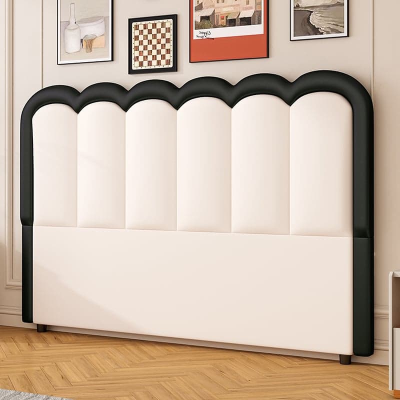 Modish Style Panel Headboard in Pine Wood with No Distressing for King/Queen/Full Bed, Featuring Sponge Upholstery Fill and Free-standing Standard Installation with Standard Height thumbnail 3