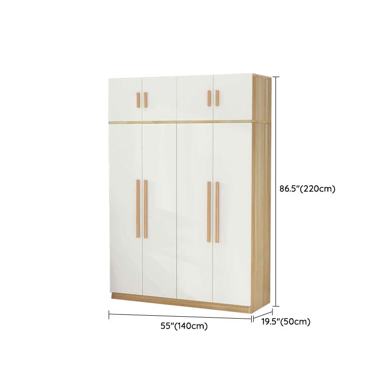Modern Manufactured Wood Cabinet Armoire with Interior Shelves, Clothing Rod and Soft Close Door thumbnail 21