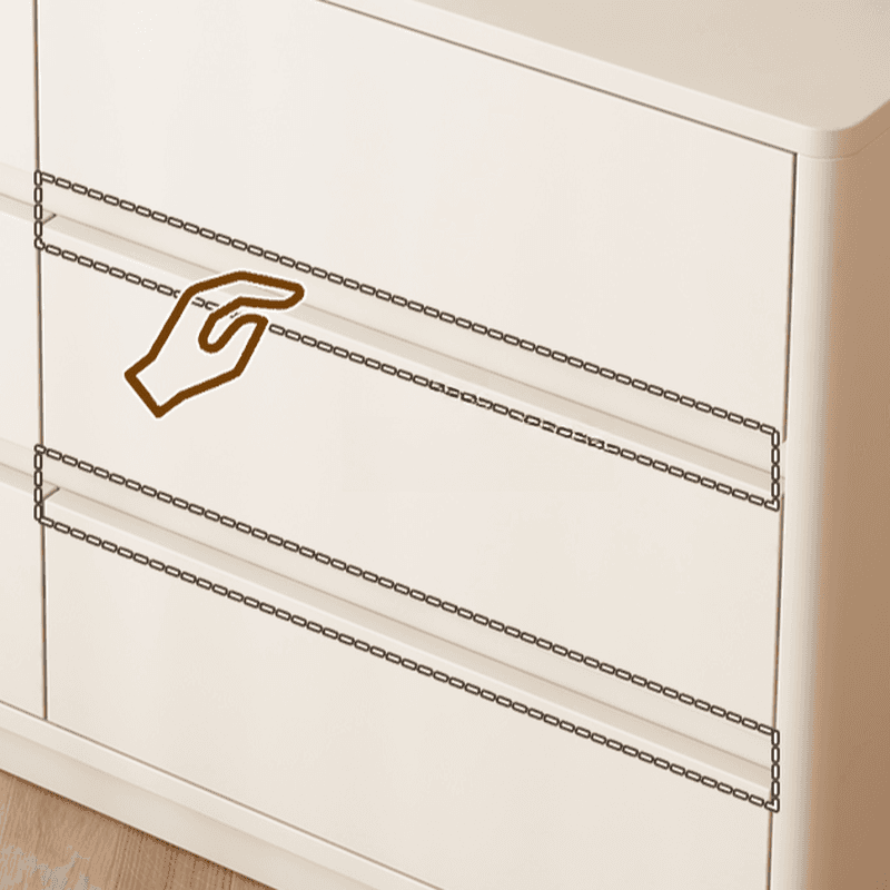 White Trendy Timber Console Dresser/Semainier with 6/8/3 Drawers in Horizontal/Vertical Orientation thumbnail 9