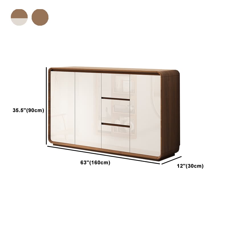 3 Drawers & 2 Doors/3 Doors/1 Door & Two Internal Shelves/Four Internal Shelves Simple Narrow/Standard Flooring Sideboard with Compartment - image 12