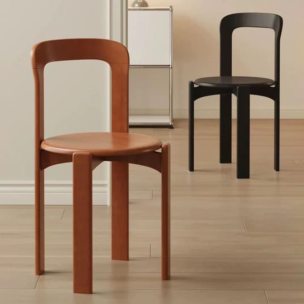 Framed Stable Orange/Green/Blue Solid Wood Side Chair with Foot Pads in a Modern Style thumbnail 7