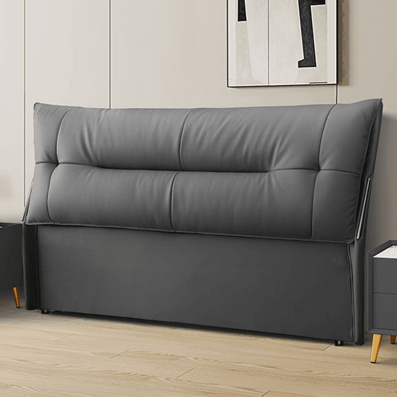 Simplistic Style Panel Headboard with No Distressing, Piled Tufted Rectangular Shape for King/Queen/Full Bed, Cotton Upholstery Fill, Standard Height thumbnail 2