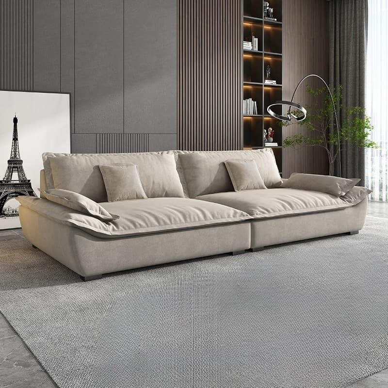 Blue/Off-White/Black Sofa with Concealed Support Living Spaces, 31.5"W x 32.7"H thumbnail 3