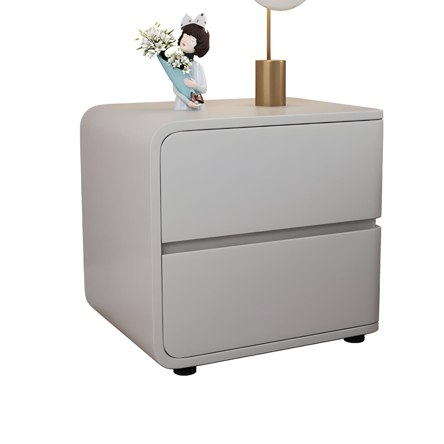 Contemporary Drawer Storage Bedside Cabinet Pine Accent Table Nightstand for Bedroom thumbnail 4
