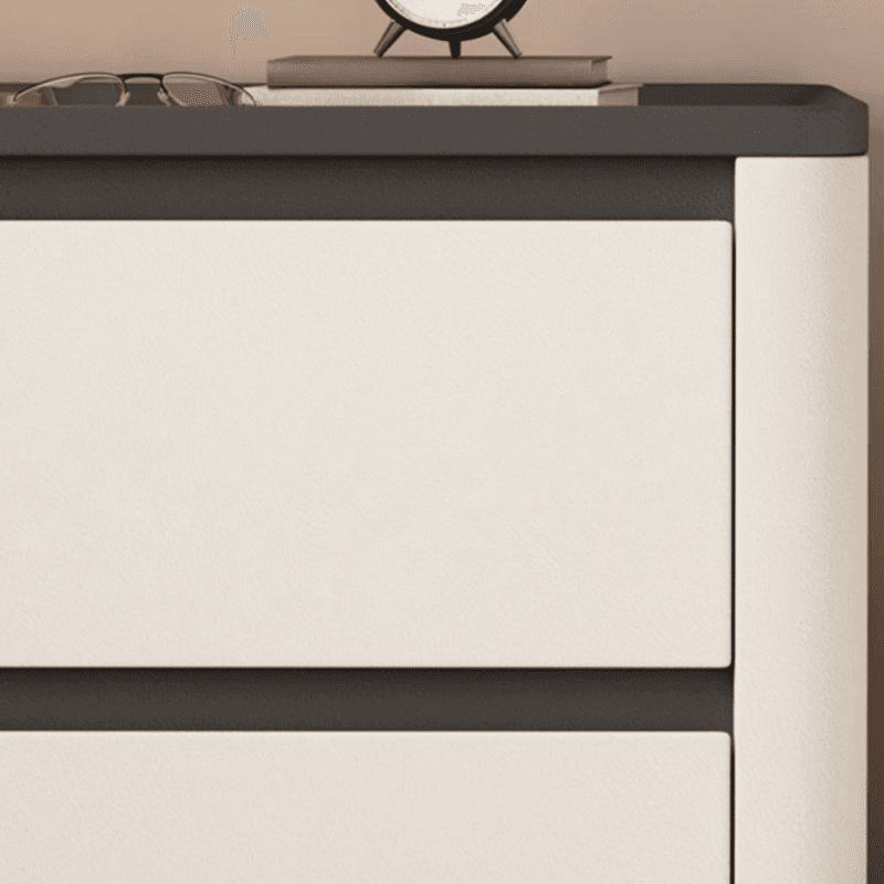 Stylish Bedside Cabinet Nightstand with 2 Drawers and Sintered Stone Countertop thumbnail 14