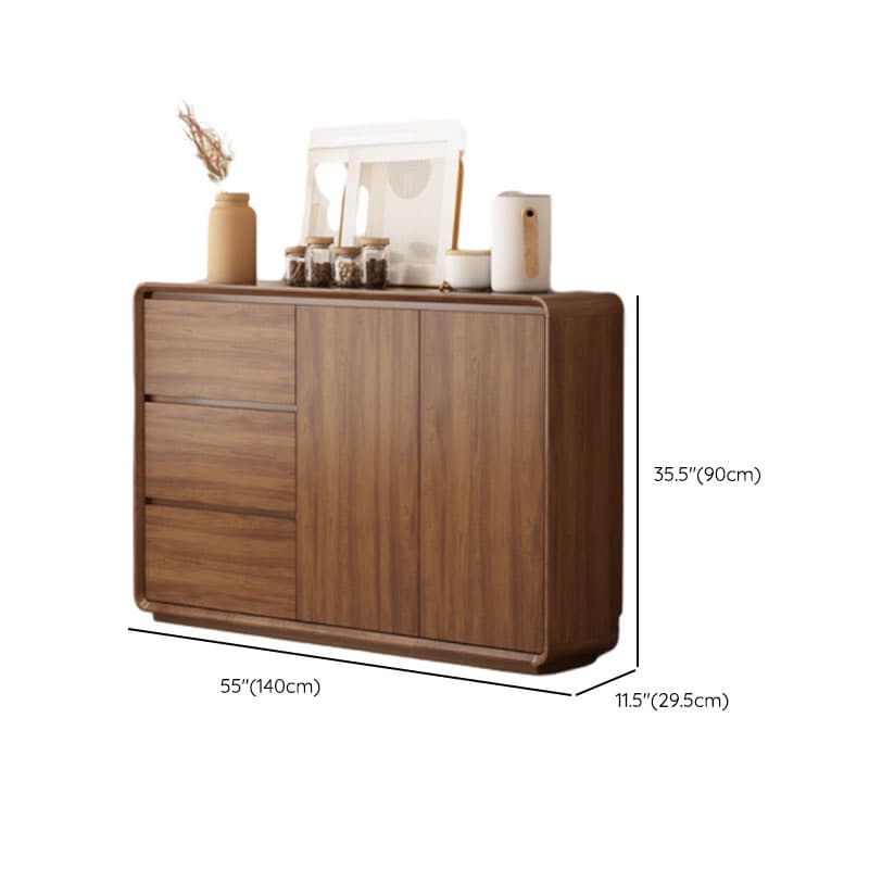 Casual Cocoa Standard/Narrow Sideboard with 3 Drawers/3 Shelves/2 Doors/3 Doors thumbnail 20