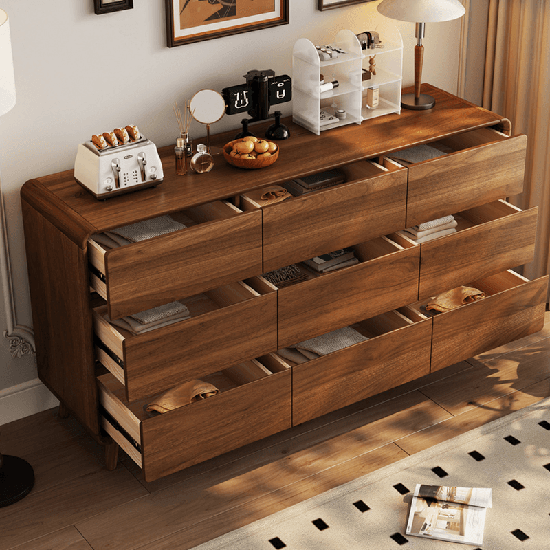 Cocoa Modern Simple Style Manufactured Wood Double Dresser/Bachelor Chest/Semainier with 6/3/5 Drawers Horizontal/Vertical thumbnail 3