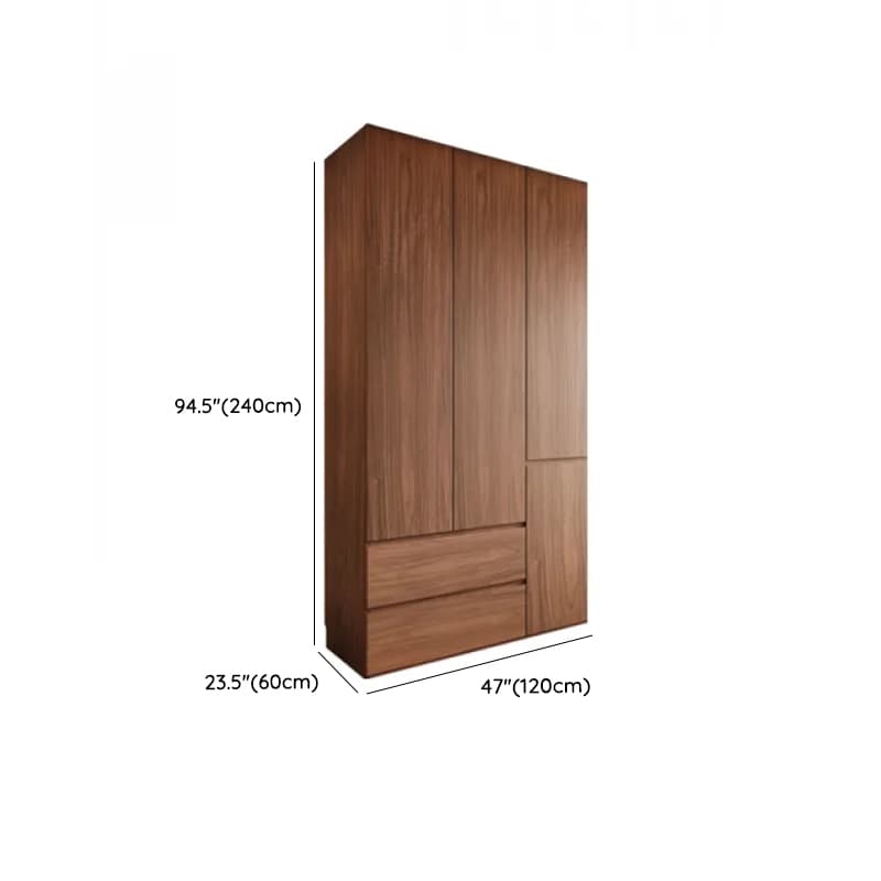 Acorn Minimalist Laminate Independent Wardrobe Closet with Soft Close Drawer, Soft Close Door, and Interior Shelves thumbnail 15