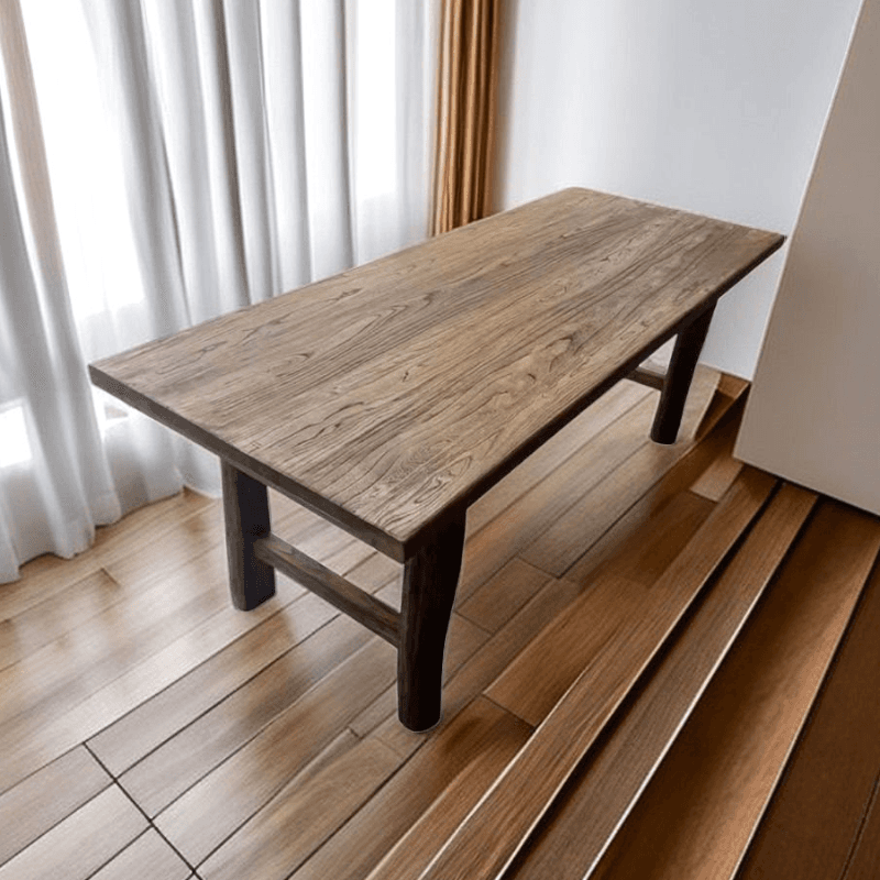 Classic Cocoa Rectangular Timber Dining Table, Standard Height, Fixed Mechanism, Seats 8/4/6 thumbnail 4
