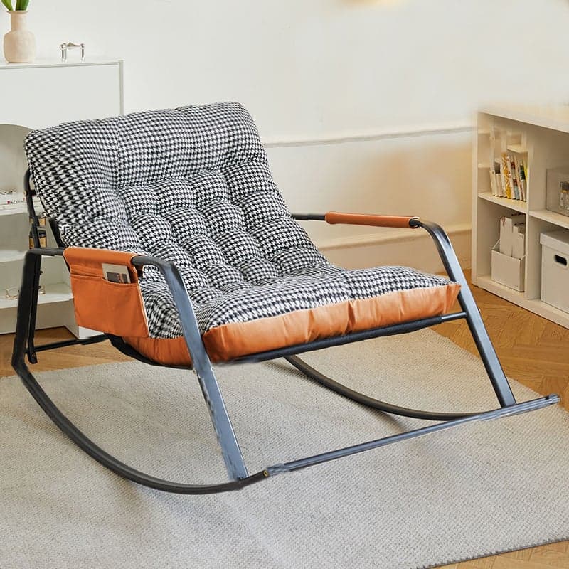 Stylish Tufted Upholstered Rocking Chair - Modern Design for a Comfy Home thumbnail 9