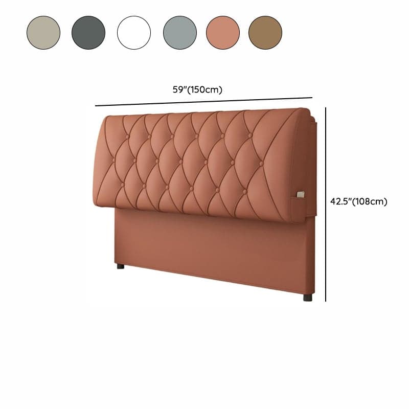 King(76"W x 80"L)/Queen(60"W x 80"L)/Full(54"W x 75"L) Piled Rectangle Panel Headboard With Legs, Sponge Filling, Standard（36-55“） Height and Lumber Frame thumbnail 14