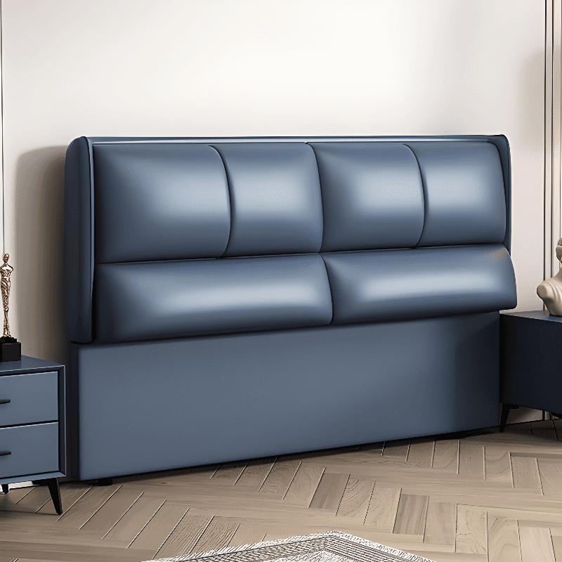 Modish Style Panel Headboard in Pine Wood with No Distressing, Rectangle Shape for King/Twin XL/Queen Bed, Featuring Sponge Upholstery Fill and Standard Height thumbnail 1