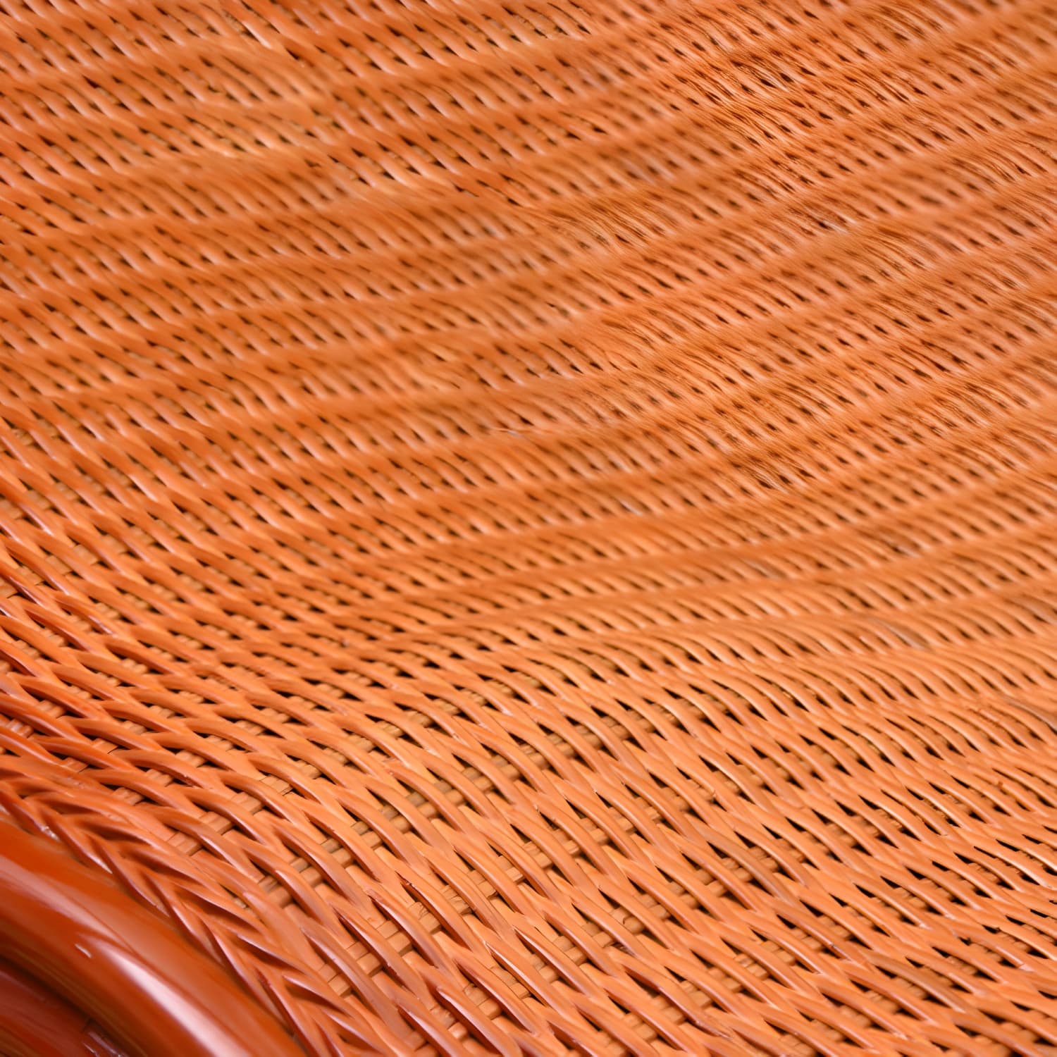 Traditional Spindle Rocking Chair Tobacco Finish with Pillow Rocker Chair Wicker thumbnail 12