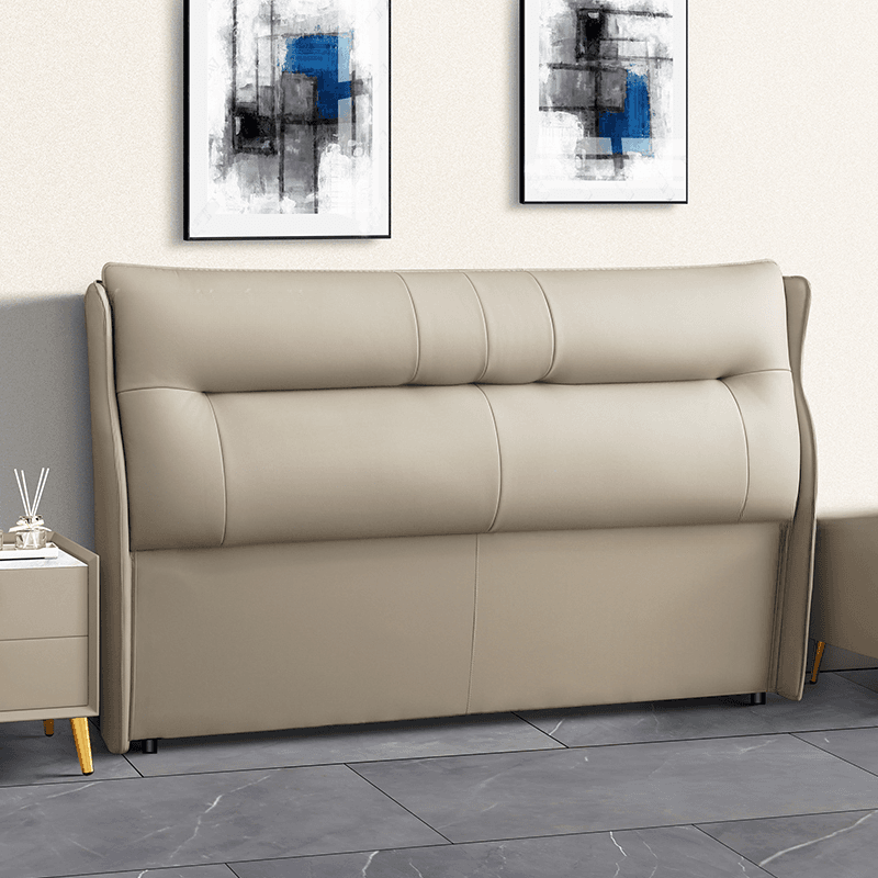 Modish No Distressing Timber Wingback Headboard with Rectangle Shape for King/Queen/Full Bed, Featuring Sponge Upholstery and Standard Height thumbnail 3