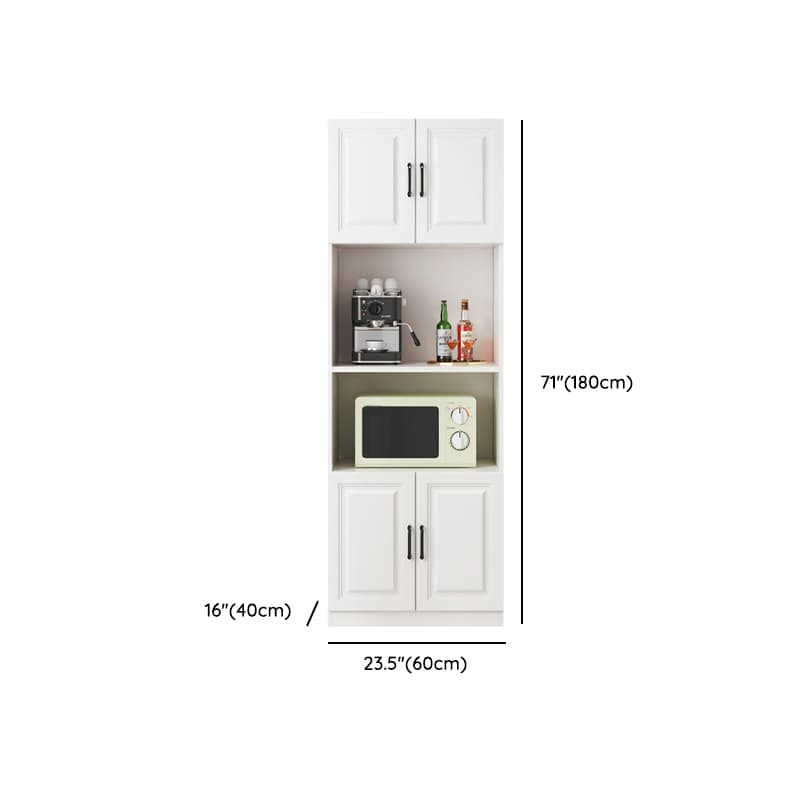 Freestanding Open Kitchen Storage Cabinet with Microwave Shelf, Countertop and Kitchen Appliance Storage for Kitchen in a Modish Style - image 10