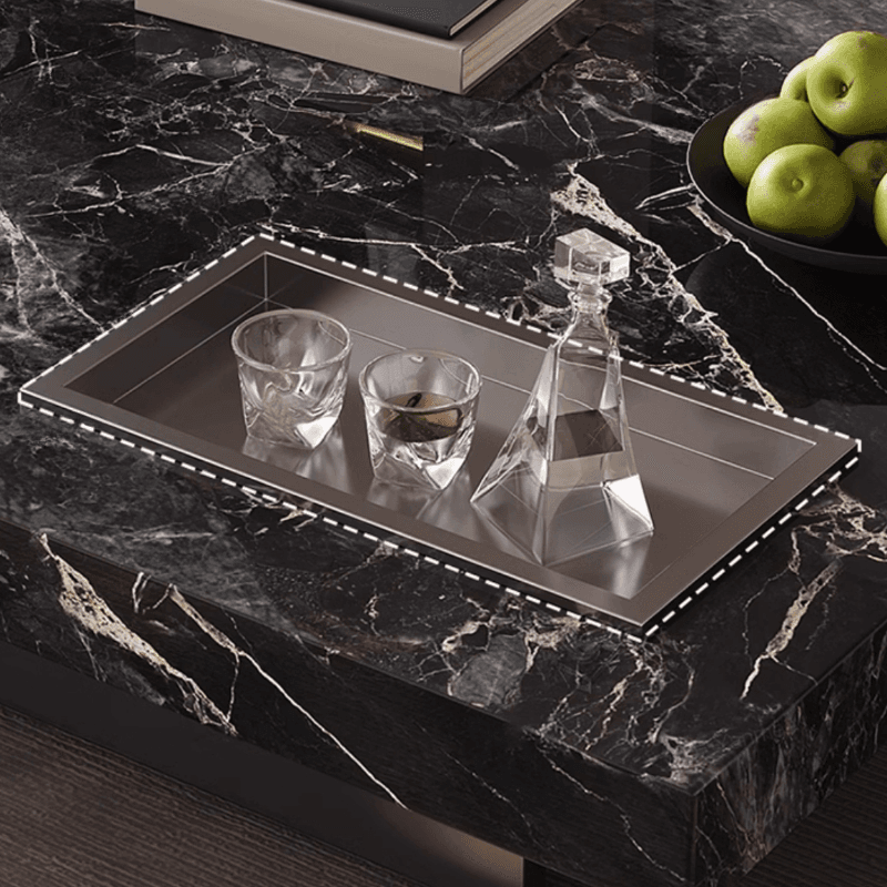 Dual Footing Geometric Figure/Square Accent Table for Home thumbnail 13
