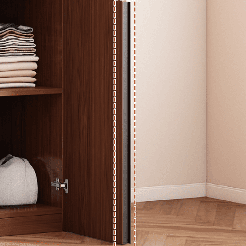 Sepia Minimalist Lumber Independent Cabinet Armoire with Soft Close Door, Interior Shelves, and Hanging Rod thumbnail 8