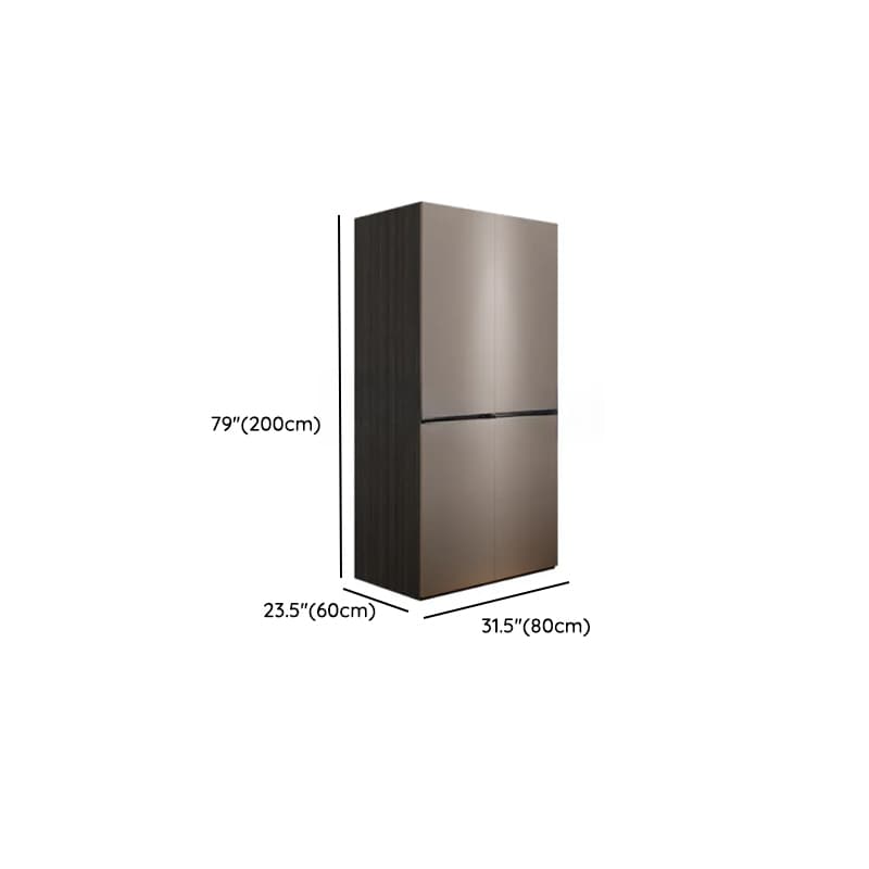 Sand Minimalist Laminate Cabinet Armoire with Soft Close Drawer, Soft Close Door, Interior Shelves, and Clothing Rod thumbnail 18