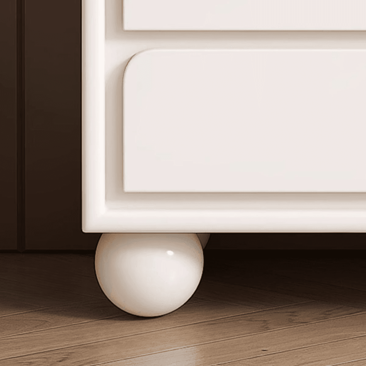 Minimalist Horizontal/Vertical Chalk Wood Bachelor Chest with Drawers - image 8