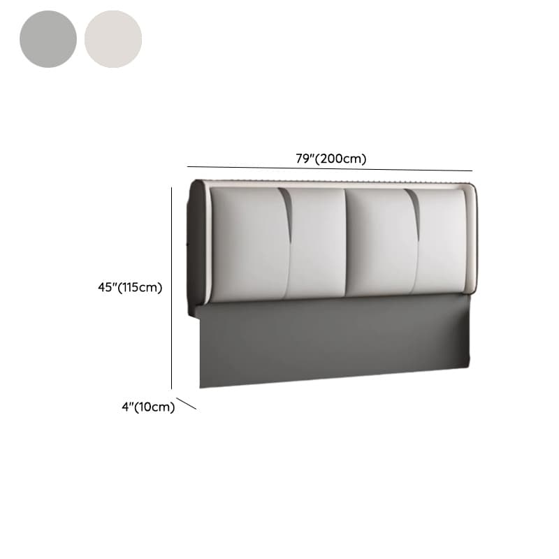 Minimalist Rectangle Timber Panel With Legs & Sponge Cushion for King(76"W x 80"L)/Queen(60"W x 80"L)/Full(54"W x 75"L) Bed, Standard（36-55“） thumbnail 22