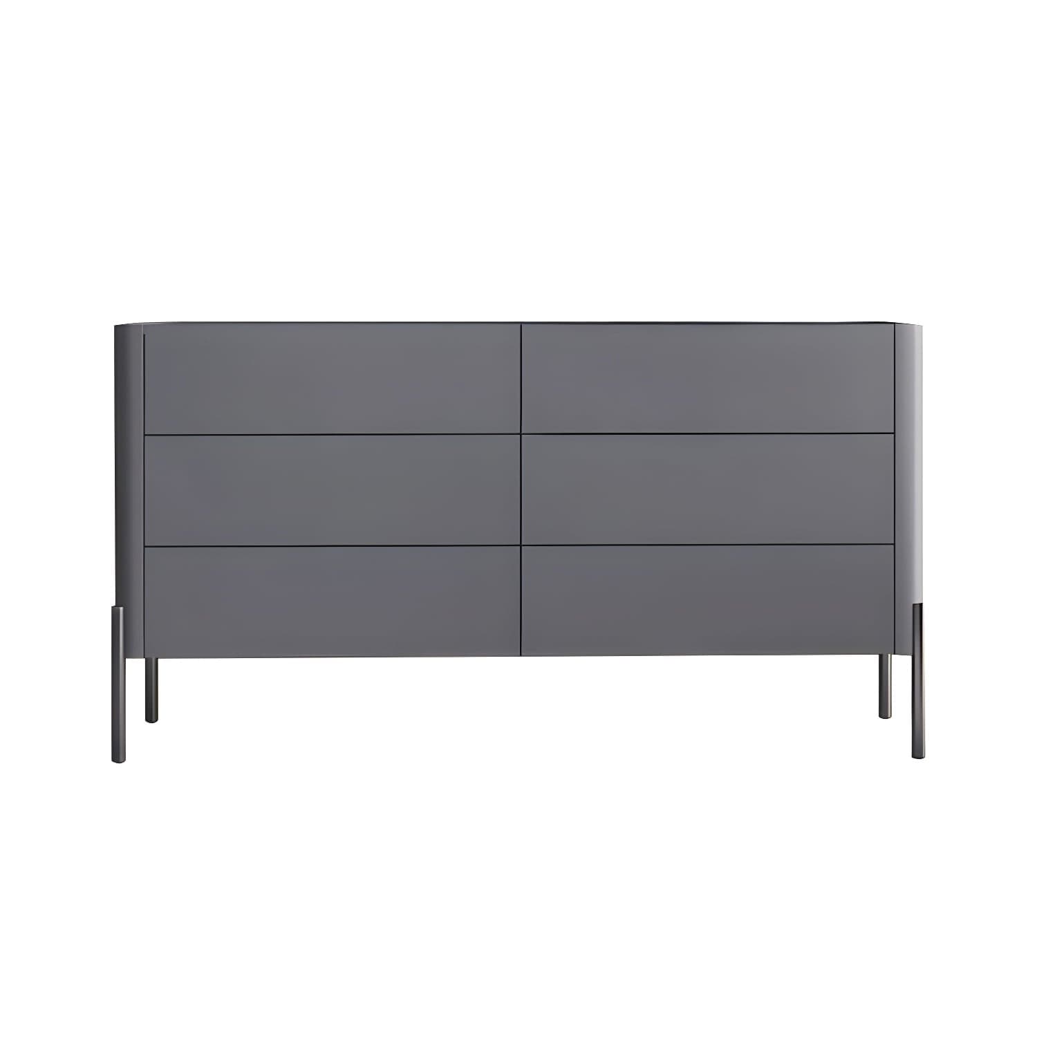 Modern Wood Dresser - Horizontal Design - Ample Drawer Space - Stylish Bedroom Storage thumbnail 4