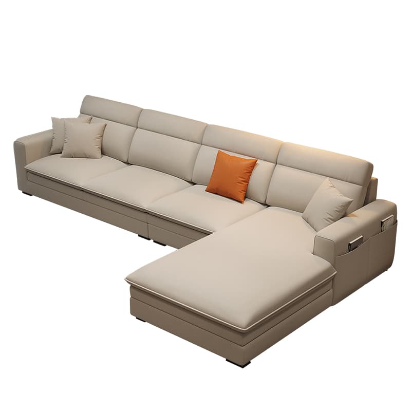 L-Shape/Straight Sofa Recliner/Sofa Couch with Concealed Support and Pine Wood Frame thumbnail 7
