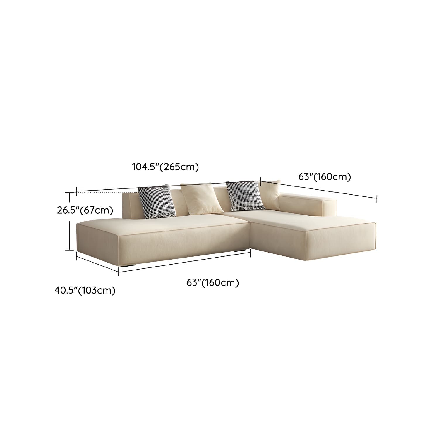 Elegant Sectional with Synthetic Upholstery in Moderate-Gray Tone and Built-in Charging Ports thumbnail 21