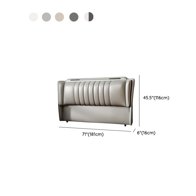 Modish Style Panel Headboard in Timber with No Distressing, Rectangle Shape for King/Queen/Full Bed, Featuring Sponge Upholstery and Standard Height thumbnail 10