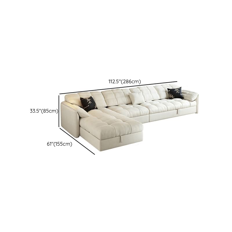 L-Shape/Straight Expandable Tufted Left Hand Facing/Horizontal Sofa Recliner/Sofa Couch with Concealed Support & Hidden Storage thumbnail 13