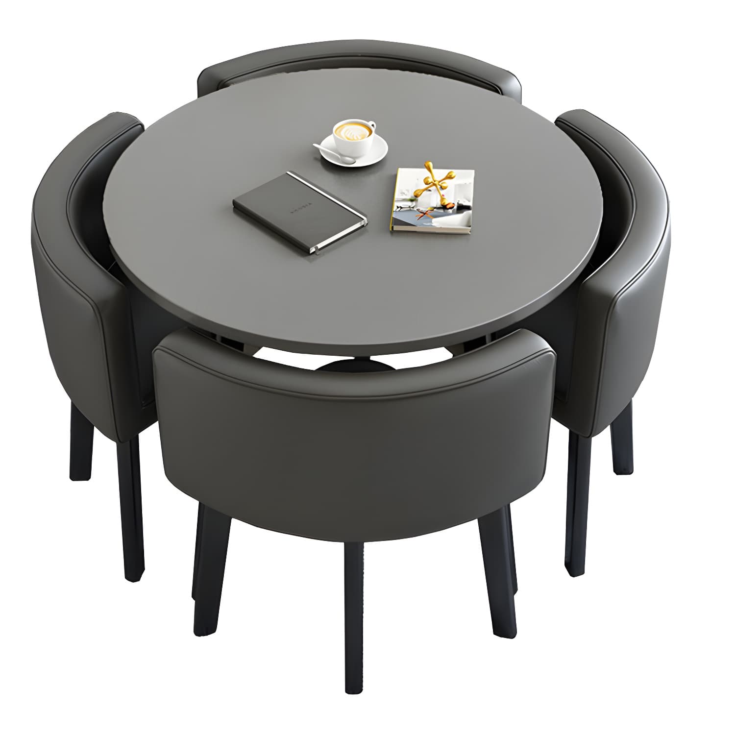 Modern Wood Dining Table Set 5 Pieces Dining Set for Home Use thumbnail 29