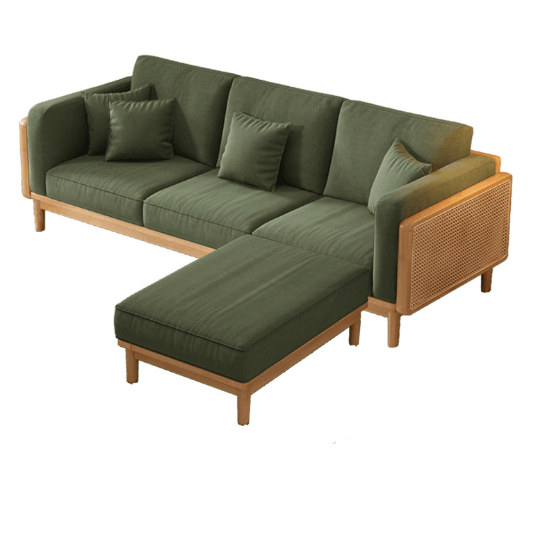 Victorian Style Jade Green Sofa Couch/Single Sofa for Sitting Room with 1 to 5 Pillows thumbnail 19